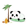 illustration simple green bamboo